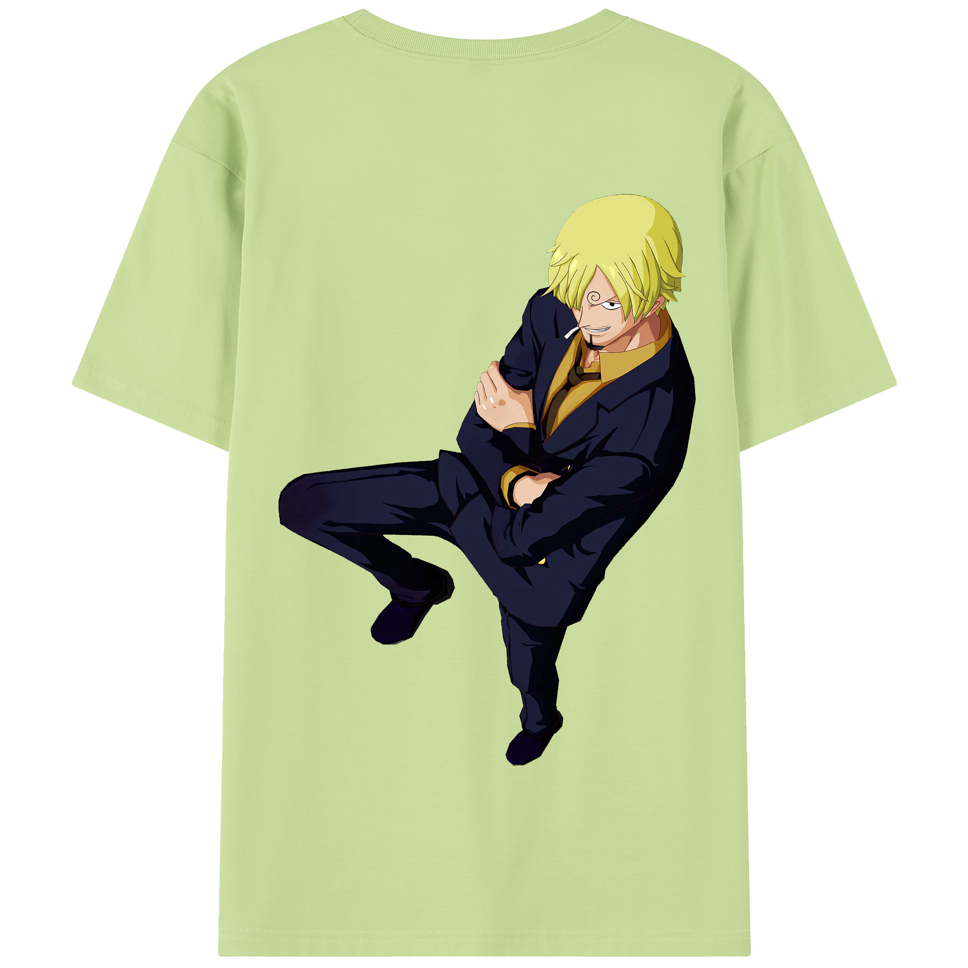 ワンピース サンジ ONE PIECE Sanji 綿100％半袖Tシャツ（背面プリント）